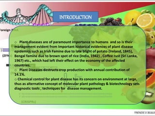 Biotechnology and disease management with special reference to | PPTX