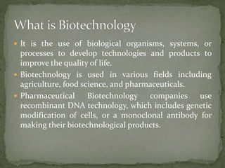 Biotechnology aspect of product development .pptx