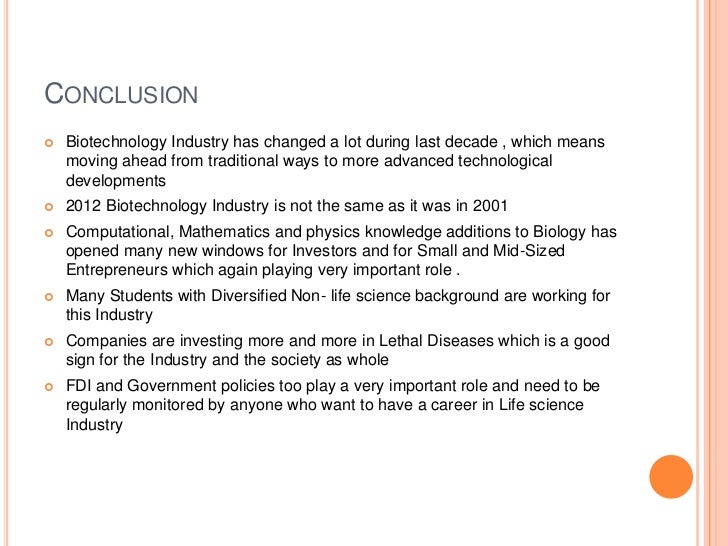 Conclusion of biotechnology in medicine picture