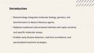 Biotechnology in diagnosis of infectious disease | PPTX