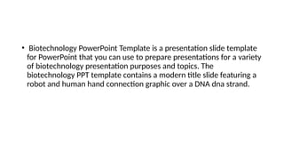 Biotechnology Powerpoint Presentation Pptx