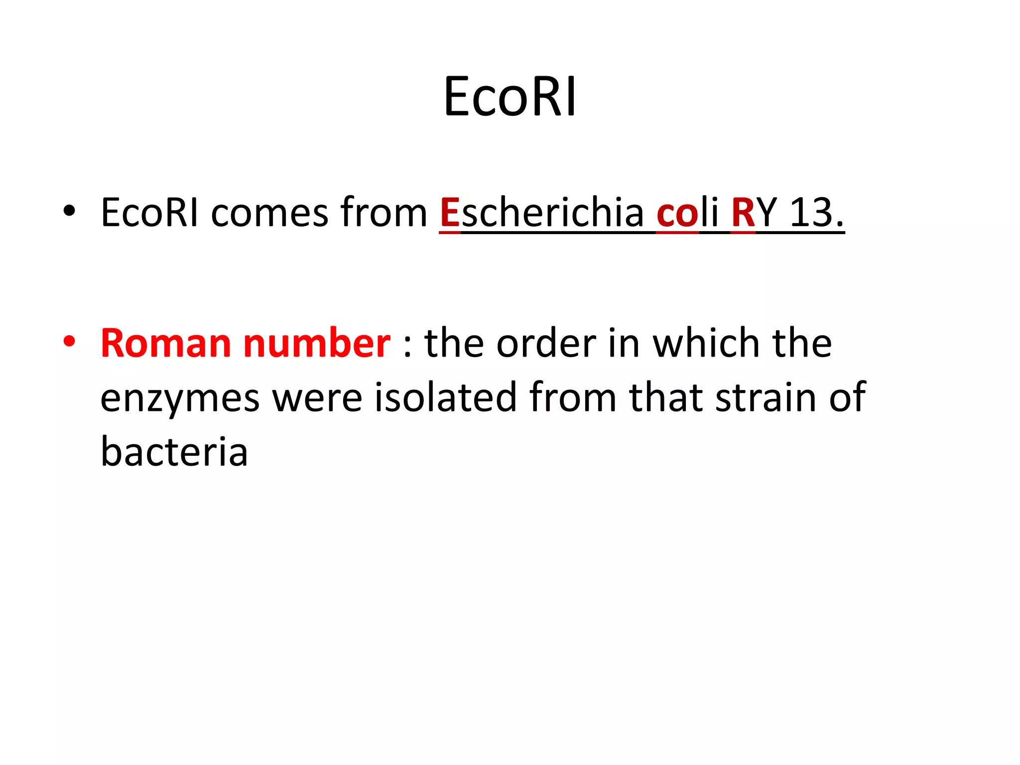 Biotechnology principles and process: Vectors, Restriction endonuclease enzymes, Tools of r-DNA technology