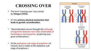 Genetic Linkage, Crossing Over, and Recombination Explained | PPTX