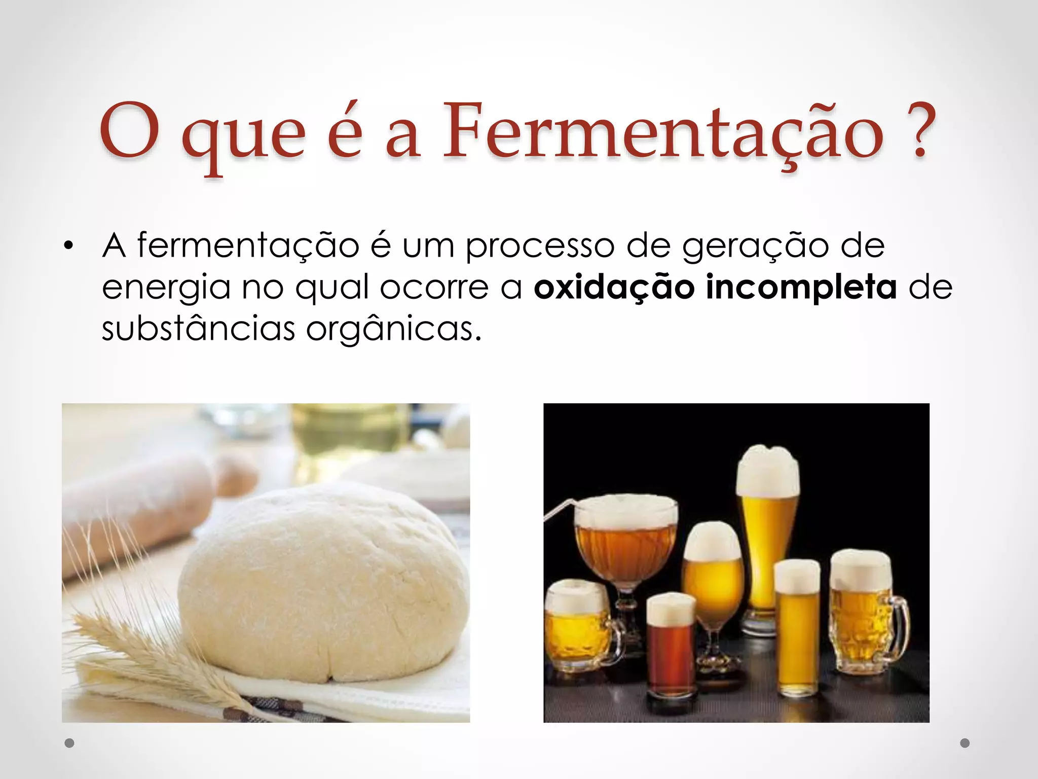 Biotecnologia Fermentação alcoolica | PPT