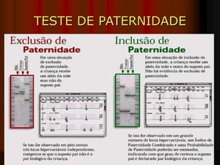 TESTE DE PATERNIDADE
 