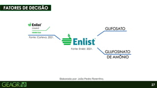 Fonte: Intacta.
27
Fonte: Corteva, 2021.
Fonte: Enslist, 2021.
Elaborado por: João Pedro Florentino.
 