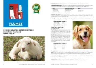 24 25
FLUMET
Bovine - Ovine Animals - Dog I Veterinary Medical Products I BIYOTEKNIK
BIYOTEKNIK I Veterinary Medical Produ...