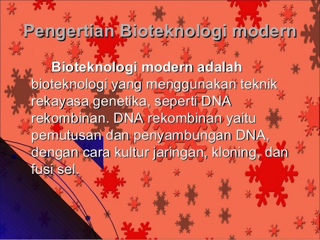 Bioteknologi Biologi