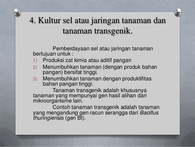 Bioteknologi dalam bidang pangan