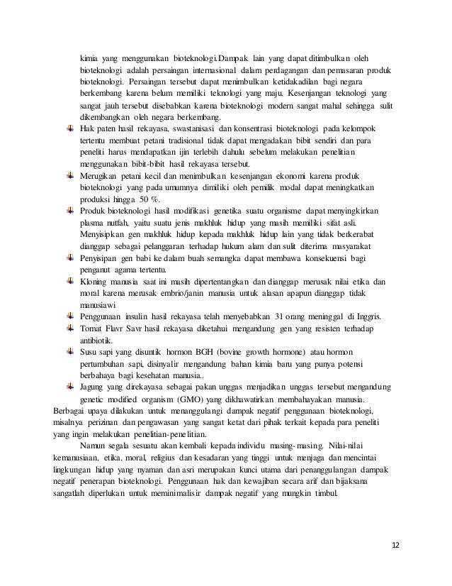Bioteknologi Dalam Bidang Pertanian