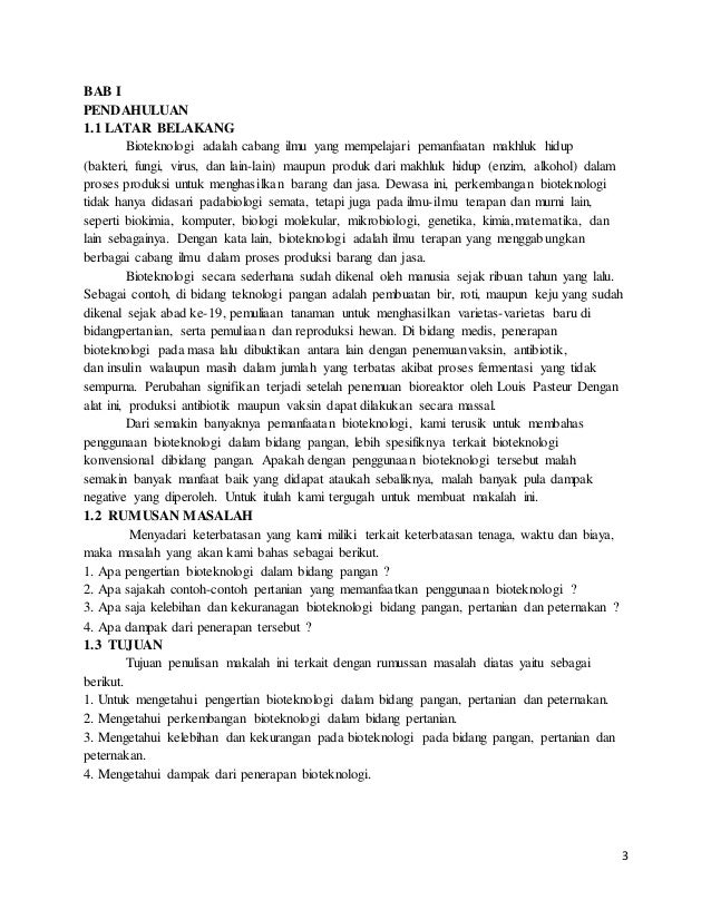 Bioteknologi Dalam Bidang Pertanian