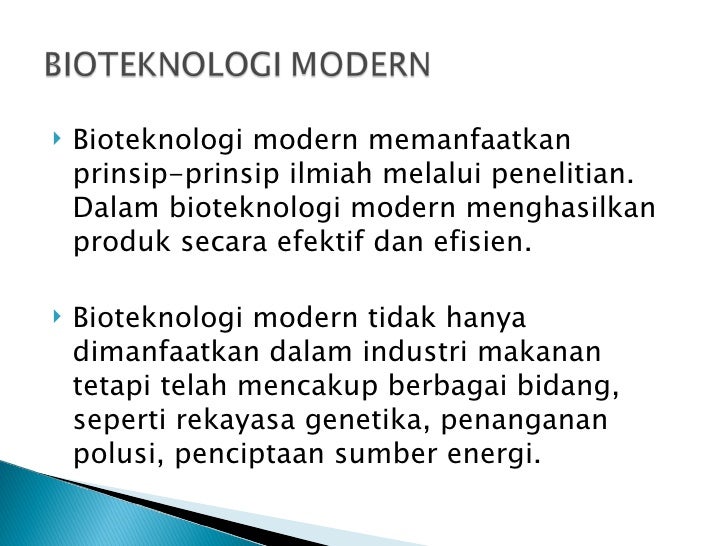 Bioteknologi Modern