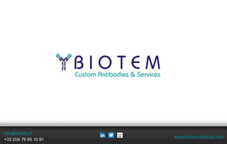 BIOTEM: Immunotherapy for veterinary applications | PDF