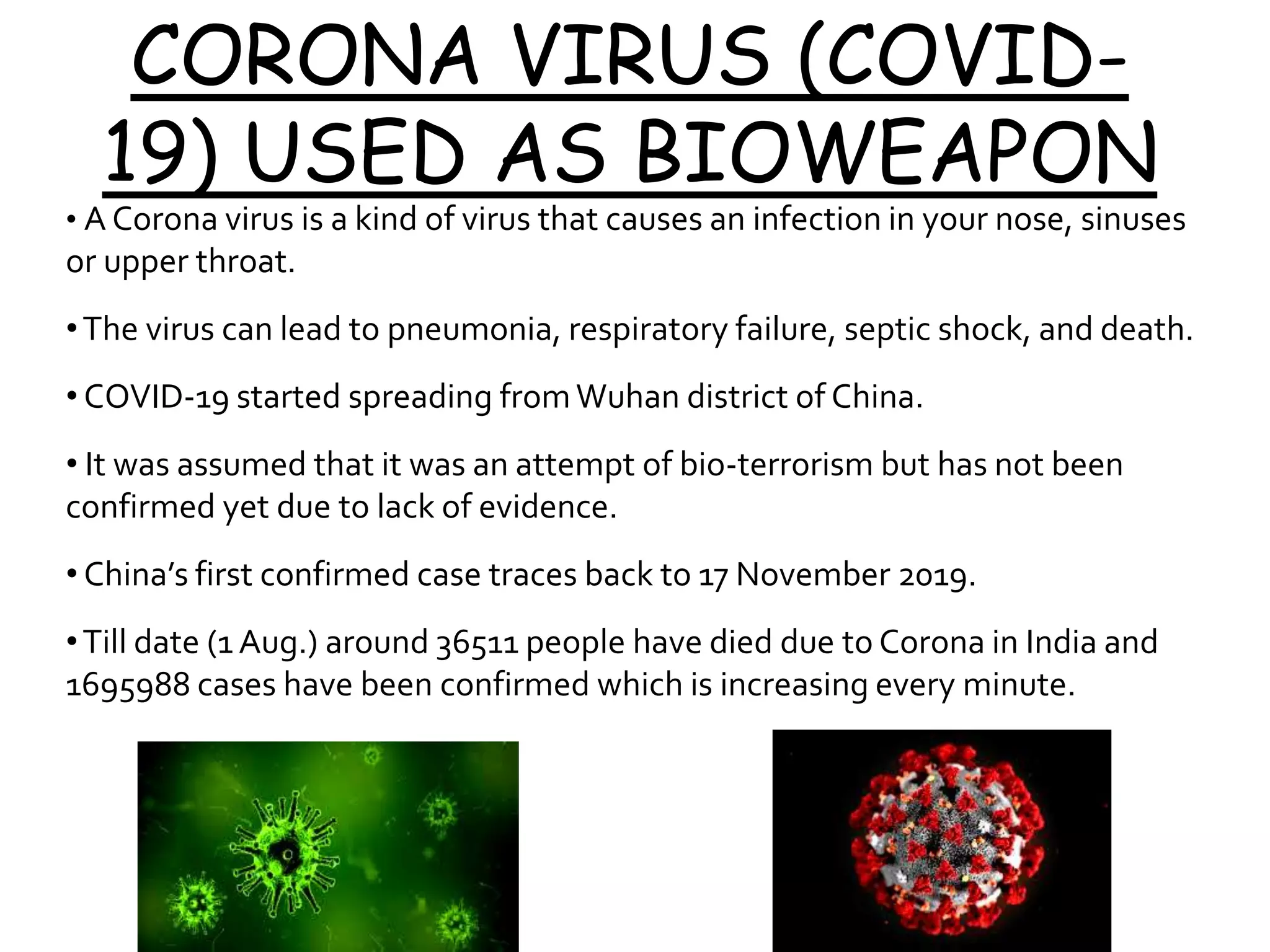 Bioterrorism and biological weapons PPT