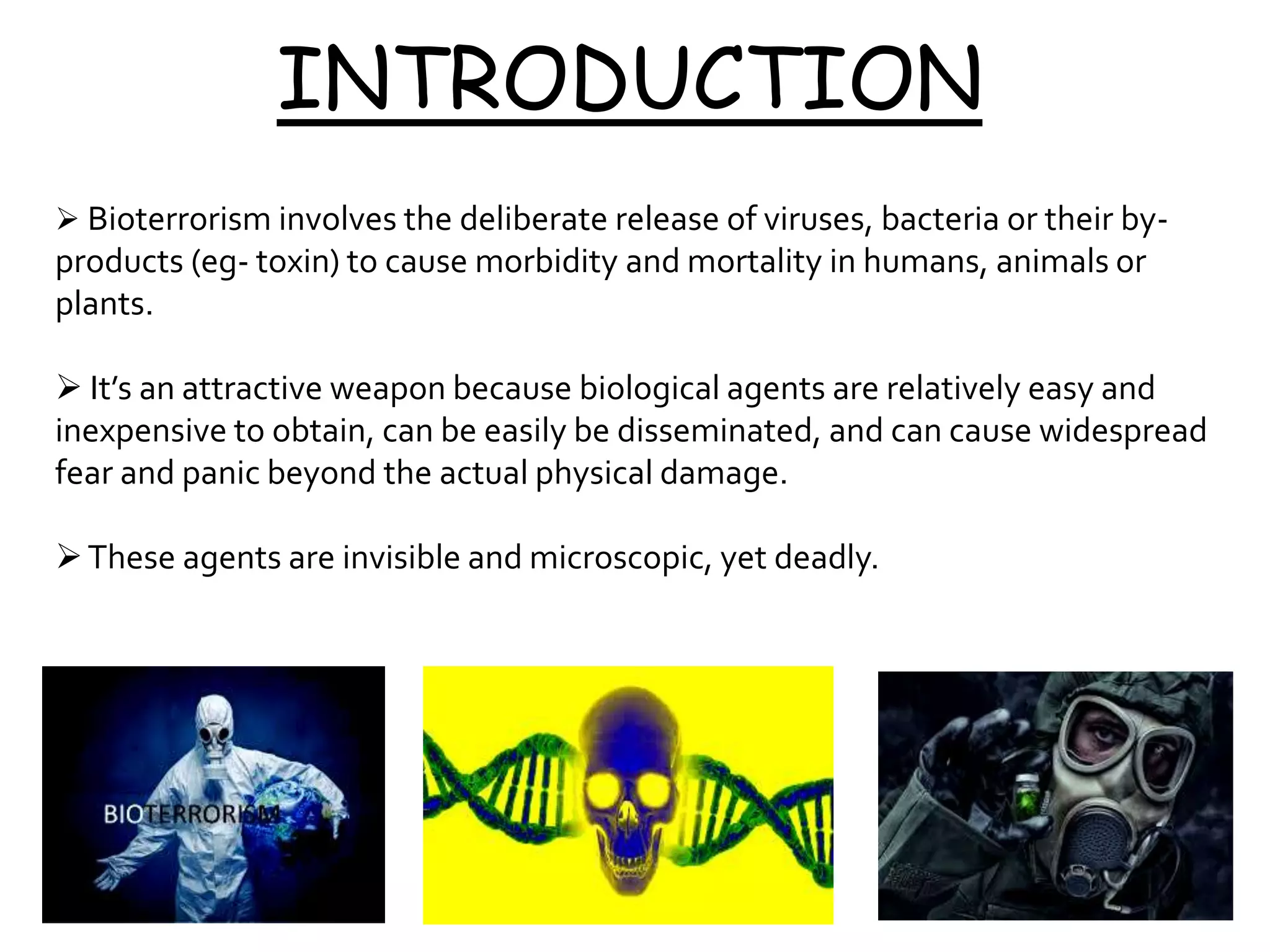 Bioterrorism and biological weapons PPT
