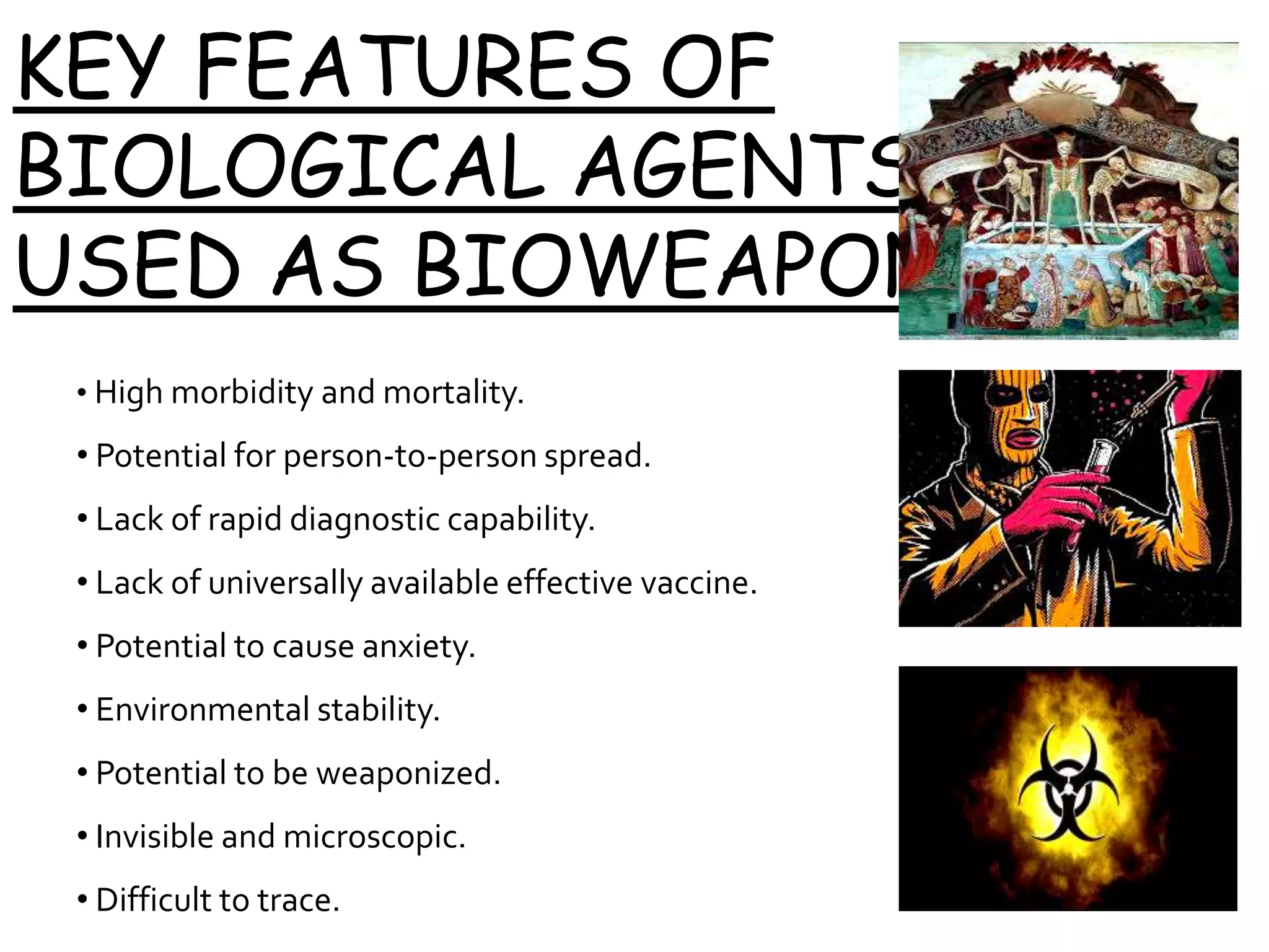 Bioterrorism and biological weapons PPT