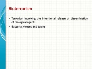 Bioterrorism | PPTX