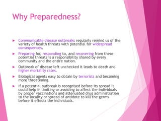 Bioterrorism and drug prepardness | PPTX