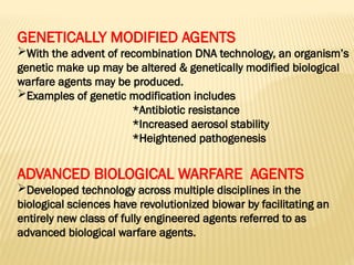 Comprehensive Overview of Bioterrorism and Biological Warfare Threats ...