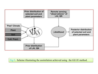Fig:3. Scheme illustrating the assimilation achieved using the GLUE method.
 