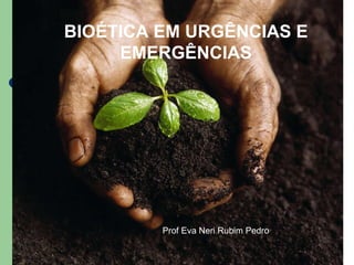 BIOÉTICA EM URGÊNCIAS E EMERGÊNCIAS Prof Eva Neri Rubim Pedro 