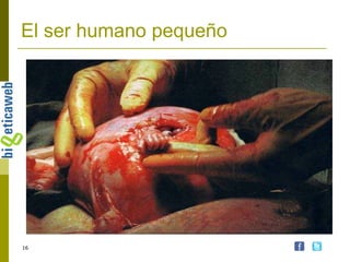 El ser humano pequeño 