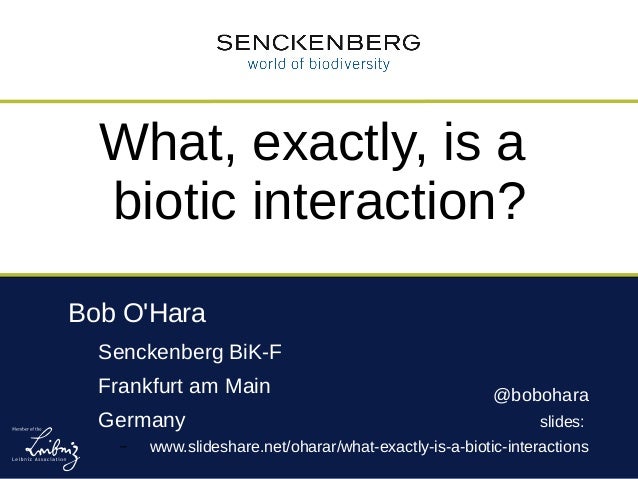 biotic interactions