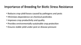Advanced Breeding Strategies for Biotic Stress Resistance in Vegetable ...