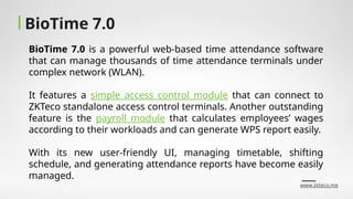 BioTime ver.7.0 + Mobile APP (English).ppsx