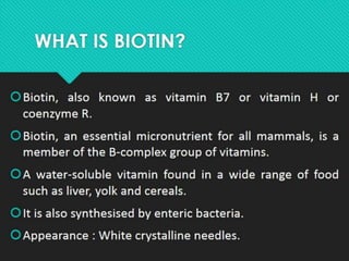 Biotin & folic acid