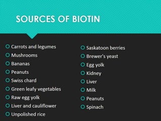 Biotin & folic acid