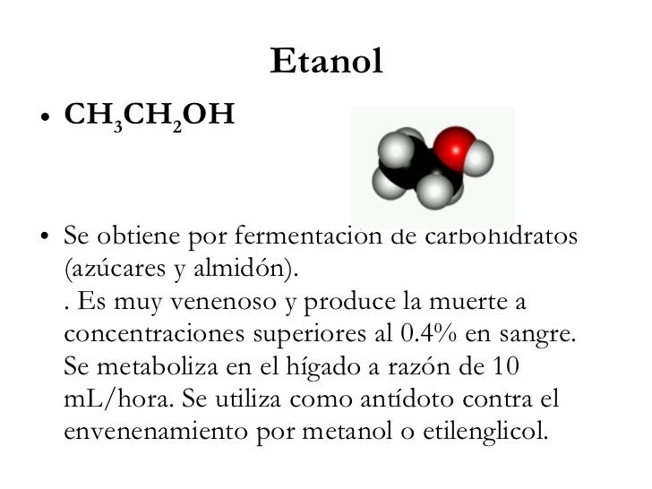 Biotransformación del etanol y metanol s9