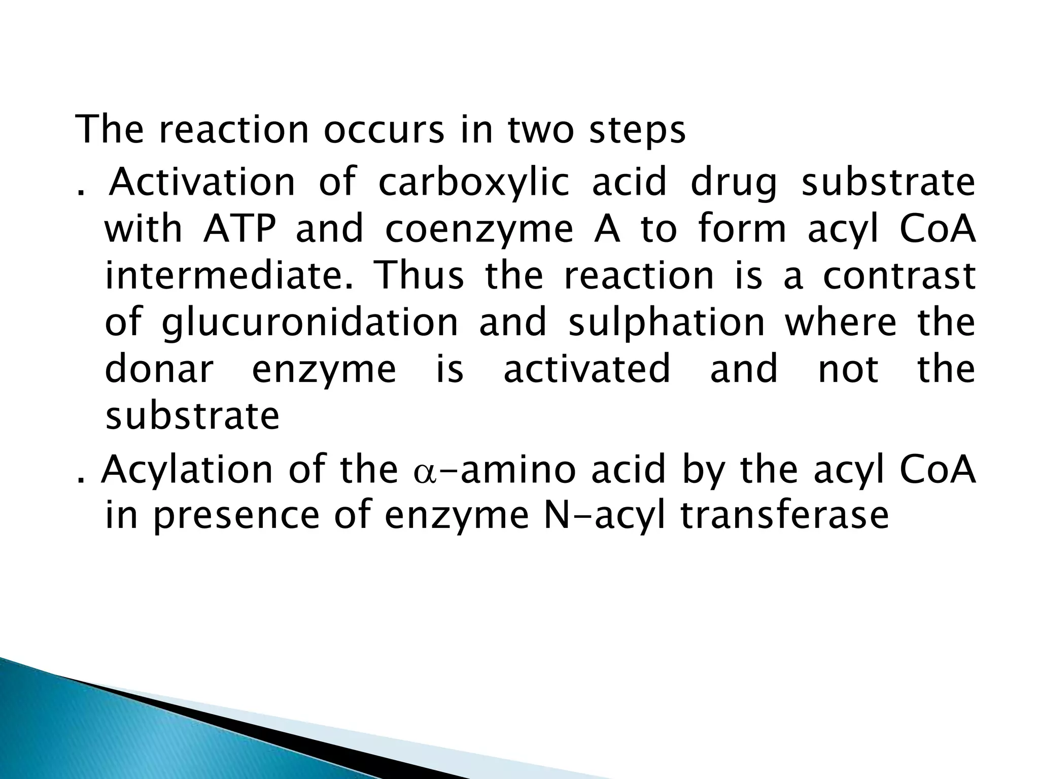Transferase Rxn Biotransformation of drugs | PPTX