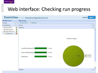 Web interface: Checking run progress
 