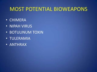 Bioweapons 2 | PPTX