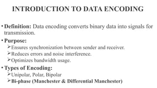 BIPHASE Encoding data communication and networking . pptx | PPTX