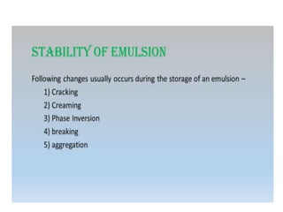 BIPHASIC LIQUID DOSAGE FORM- Emulsion .pptx
