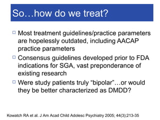Aacap Guidelines.pdf Treatment of Pediatric Bipolar Disorder | PPT