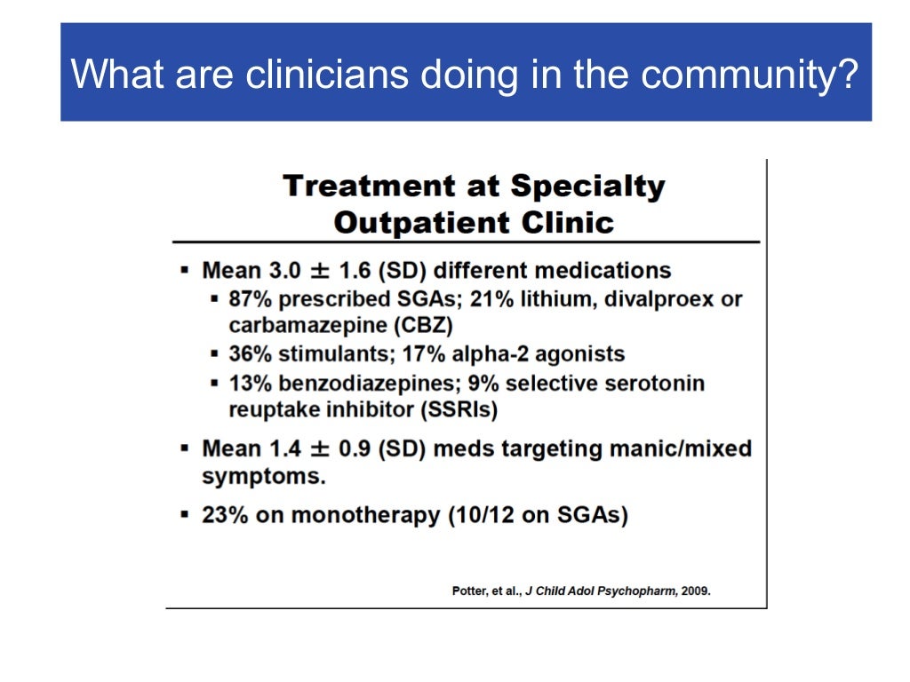 Treatment of Pediatric Bipolar Disorder
