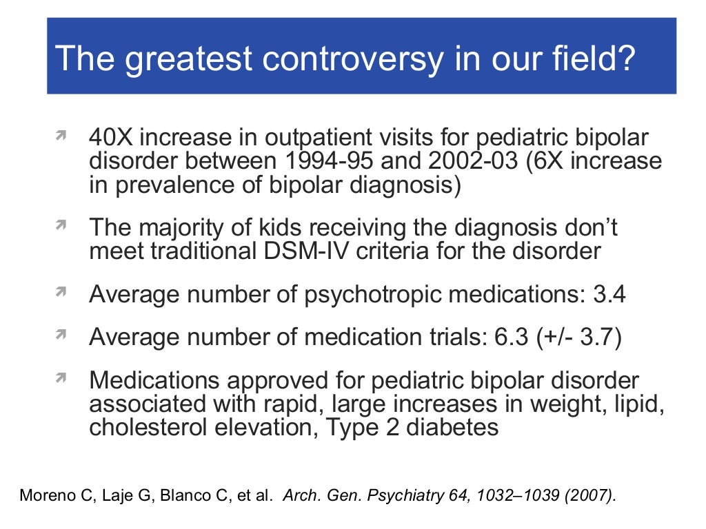 Treatment of Pediatric Bipolar Disorder