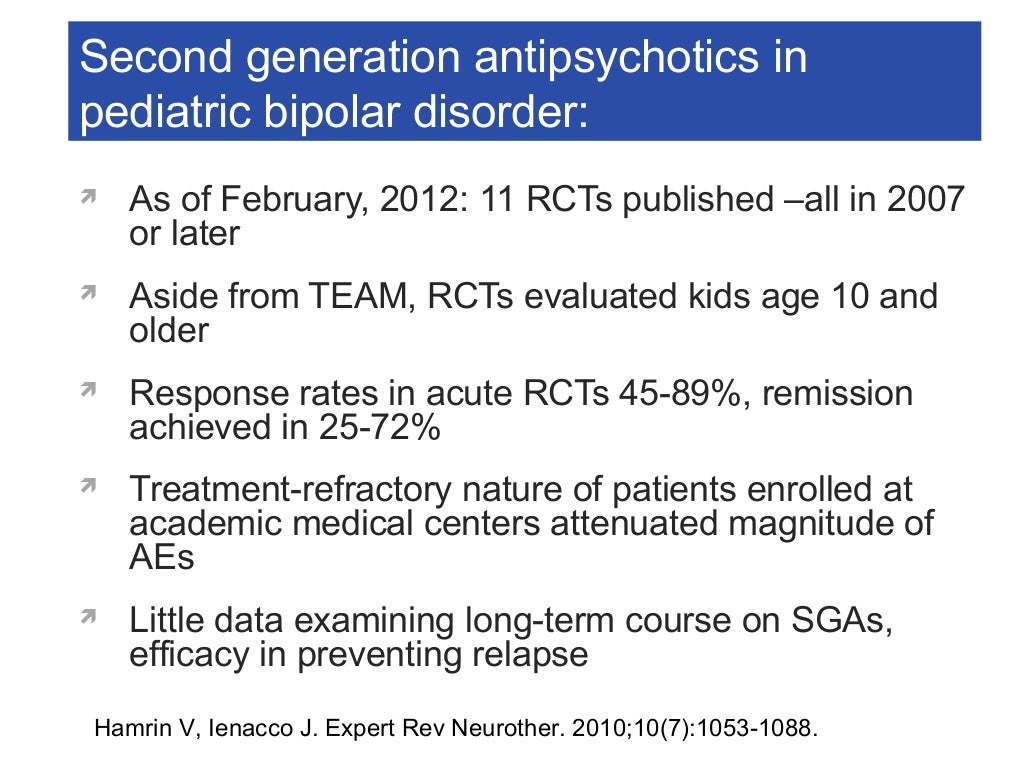 Treatment of Pediatric Bipolar Disorder