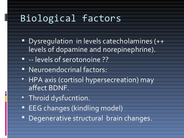 The Biological Factors Of Bipolar Disorder