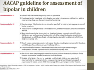 Aacap Guidelines.pdf Bipolar disorder management | PPTX