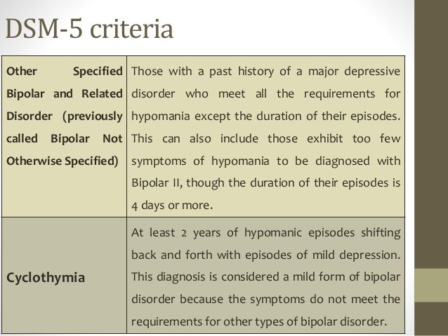 bipolar disorder dsm 5