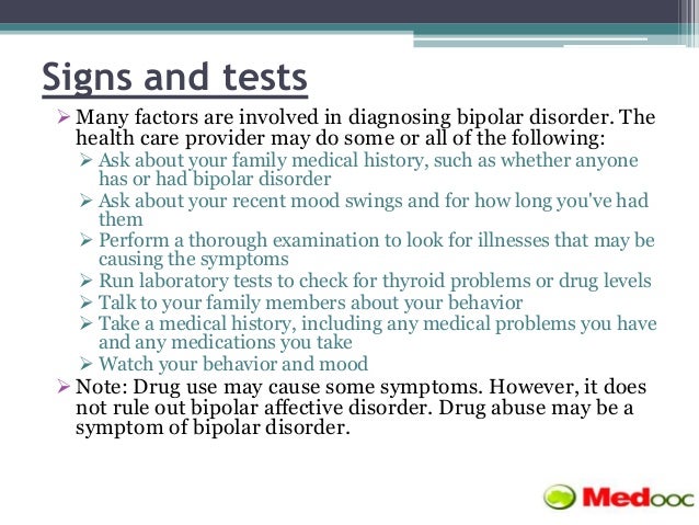 What are signs that you are bipolar?