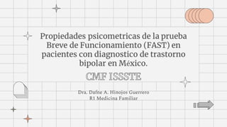 Dra. Dafne A. Hinojos Guerrero
R1 Medicina Familiar
 