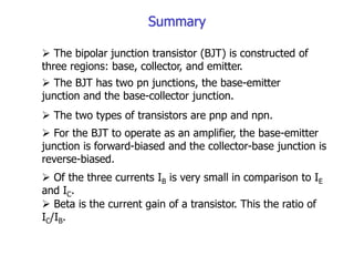 Bipolar junction transisitors.ppt