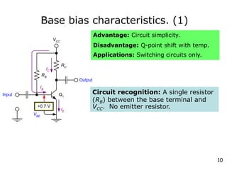 Bipolar junction transistor : Biasing and AC Analysis PDF