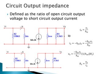 Bipolar junction transistor : Biasing and AC Analysis | PDF