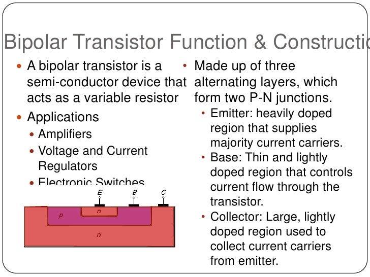 Bipolar Transistor Operation